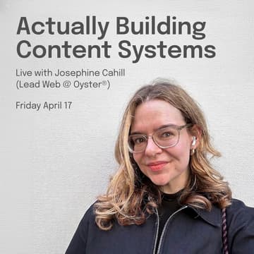 Cover Image for Actually Building Content Systems for Scale