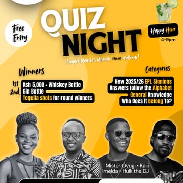 Cover Image for Quiz Night @ Bar'Dayez