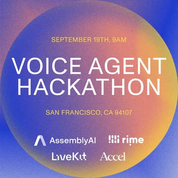 Cover Image for Voice Agent Hackathon