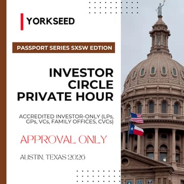 Cover Image for Yorkseed Passport Series : Investor Circle Private Hour
