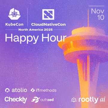 Cover Image for KubeCon Atlanta Happy Hour w/ Rootly AI, AuthZed, Checkly, iTmethods, Atolio, & More!