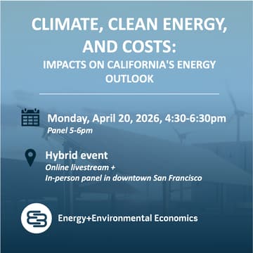 Cover Image for Climate, Clean Energy, and Costs: Impacts on California's Energy Outlook