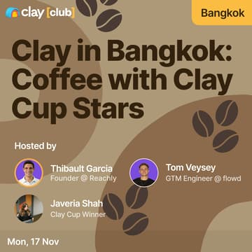 Cover Image for Clay in Bangkok: Coffee with Clay Cup Stars