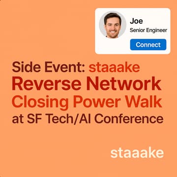 Cover Image for Side Event: staaake Reverse Network Closing Power Walk at SF Tech/AI Conference