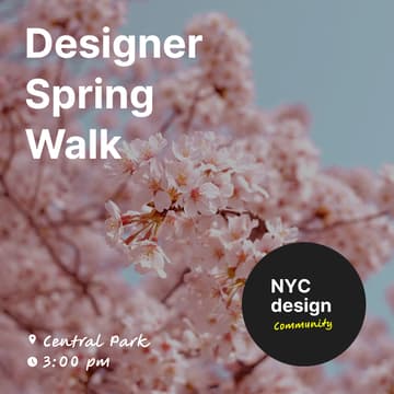 Cover Image for Designer Spring Walk for Inspiration