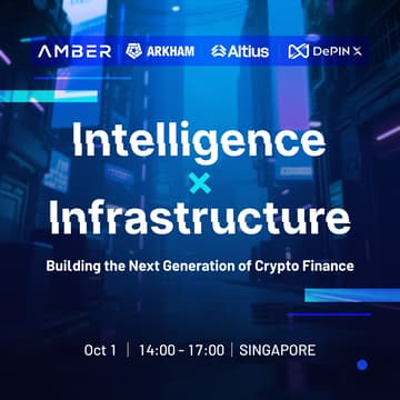 Cover Image for Amber Group X Arkham X Altius Labs X DePIN X | Intelligence and Infrastructure: Building the Next Generation of Crypto Finance