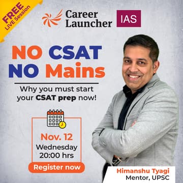 Cover Image for NO CSAT, NO Mains!