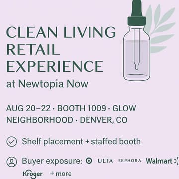 Cover Image for Retail + Buyer Experience: Clean Living Opportunity & Brand Exposure at Newtopia Now