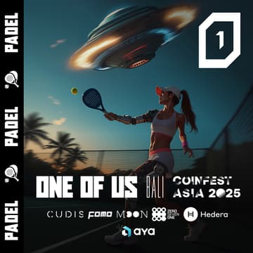 Cover Image for ONE OF US Padel Night  / Aya, Cudis, Hedera, Moonring, 071Labs & FOMO Magazine