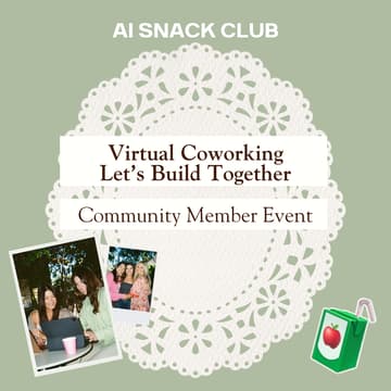 Cover Image for Virtual Co-Working Session | Let's Build Together