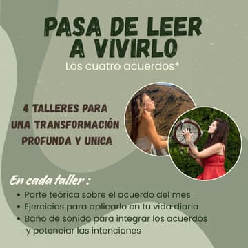 Cover Image for PASA DE LEERLO A VIVIRLO: Ciclo “Los Cuatro Acuerdos”