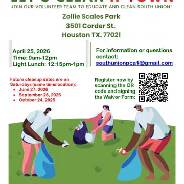 Cover Image for South Union Proud Civic Assoc. Clean -Up