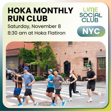 Cover Image for Hoka Monthly Run Club with Lime Social Club & Pitch N' Run