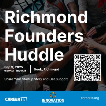 Cover Image for Richmond Founders Huddle: Share Your Startup Story and Get Support