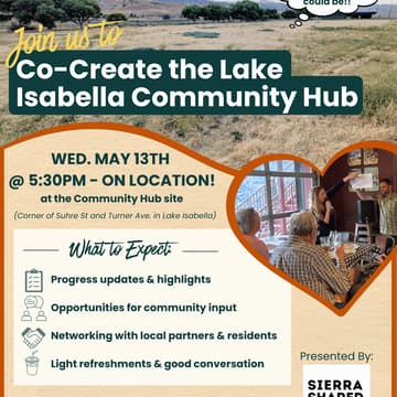 Cover Image for Help Co-Create Your Lake Isabella Community Hub