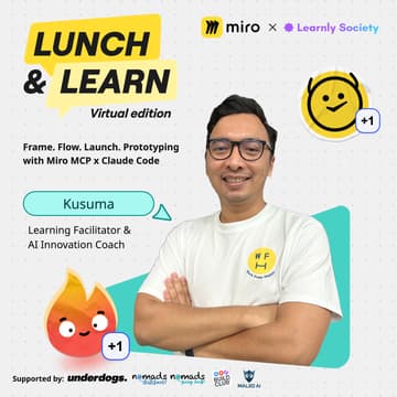 Cover Image for Miro Lunch & Learn | Frame. Flow. Launch. Prototyping with Miro MCP x Claude Code ✴️