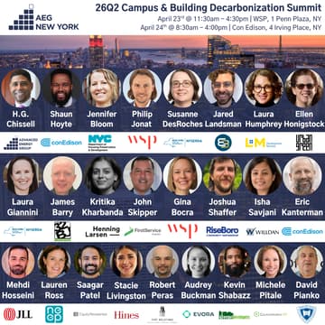 Cover Image for AEG New York 26Q2 Campus & Building Decarbonization Summit