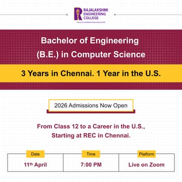 Cover Image for From Class 12 to a Career in the U.S. — with REC’s B.E. in Computer Science