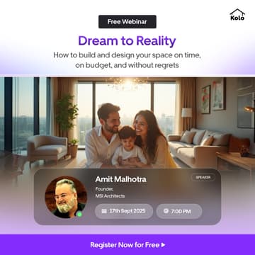 Cover Image for Dream to Reality: How to Build and Design Your Space On Time, On Budget, and Without Regrets | Organised by Kolo | In English