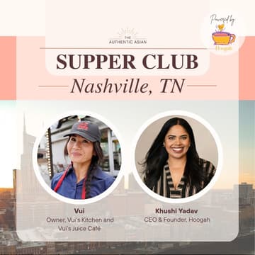 Cover Image for Holiday Supper Club in Nashville with Khushi Yadav & Vui