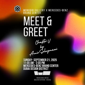Cover Image for MEET & GREET with Mondoir at Mercedes-Benz Brand Center, Dubai Design District.