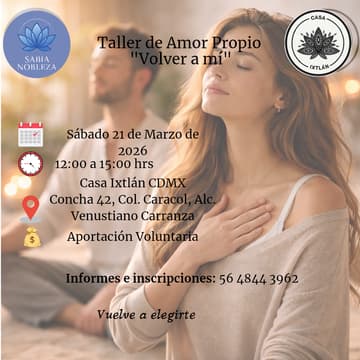 Cover Image for Taller De Amor Propio "Volver A Mí"
