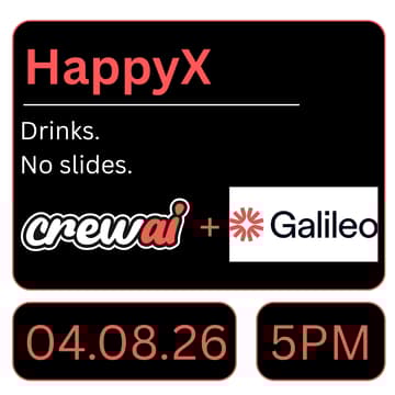Cover Image for HappyX: Happy Hour with CrewAI and Galileo