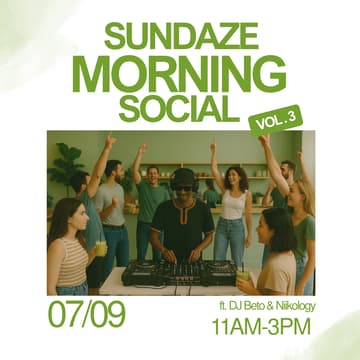 Cover Image for Sundaze Morning Social Vol. 3: Lisbon’s First Matcha Rave