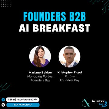 Cover Image for Founders B2B AI Breakfast @ Cole Frieman & Mallon LLP
