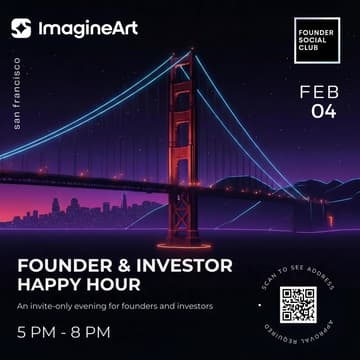 Cover Image for Founder & Investor Happy Hour with ImagineArt