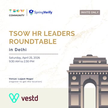 Cover Image for TSOW HR Leaders Roundtable in Delhi
