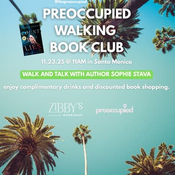 Cover Image for Preoccupied Walking Book Club with Sophie Stava