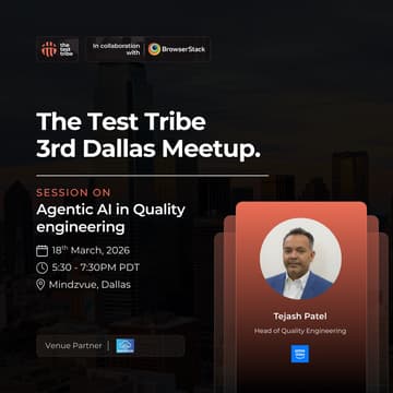 Cover Image for Agentic AI in Quality engineering | 3rd In Person Dallas Meetup