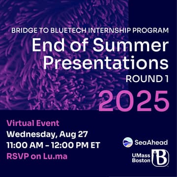 Cover Image for Bridge to Bluetech Internship Program: End of Summer Presentations (Round 1)