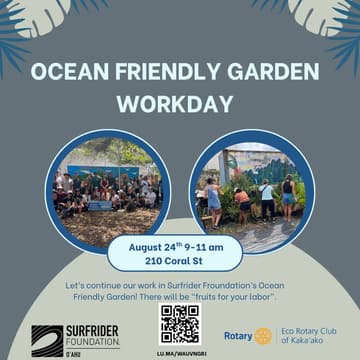 Cover Image for Ocean Friendly Garden Workday