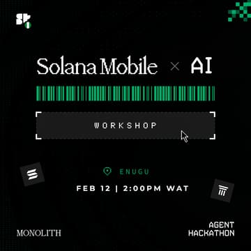 Cover Image for Solana AI Agents x Mobile Hackathon - Enugu.