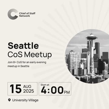 Cover Image for Seattle CoS Meetup (Fri Aug 15)
