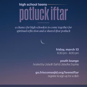 Cover Image for Teens Potluck Iftar