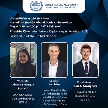 Cover Image for UNA-USA Fireside Chat Invitation – UN Leadership & Global Diplomacy