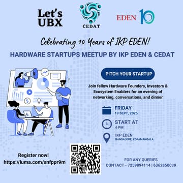 Cover Image for Hardware Startups Meetup by IKP EDEN & CEDAT