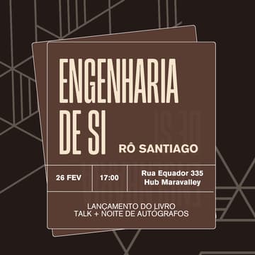 Cover Image for Lançamento do livro Engenharia de Si