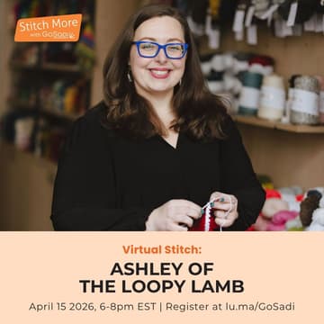 Cover Image for Stitch With Us! — A Virtual Stitch Circle with Ashley of The Loopy Lamb