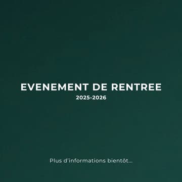 Cover Image for Evénement de rentrée 2025-2026