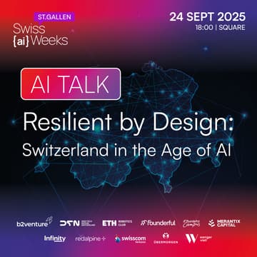 Cover Image for AI TALK "Resilient by Design: Switzerland in the Age of AI"