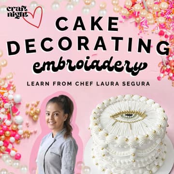 Cover Image for Craft Night | Cake Decorating Embroidery Class!