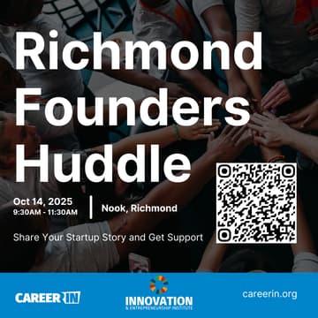 Cover Image for Richmond Founders Huddle: Share Your Startup Story and Get Support