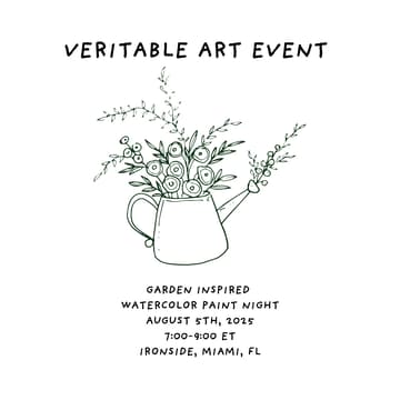 Cover Image for Garden Inspired Watercolor Paint Night