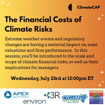 Cover Image for The Financial Costs of Climate Risks
