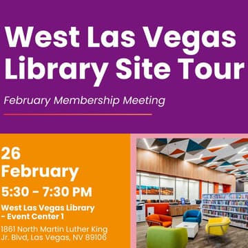 Cover Image for West Las Vegas Library Tour: NOMA Nevada + AIA Joint Event