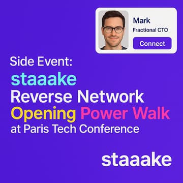 Cover Image for Side Event: staaake Reverse Network Opening Power Walk at Paris AI/Tech Conference